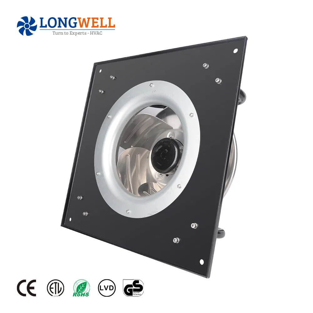 400-мм алюминиевый центробежный вентилятор с загнутыми назад лопатками