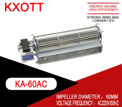 Ka60mm AC 110V 230V Cross Flow Осевой охлаждающий промышленный вентилятор переменного тока